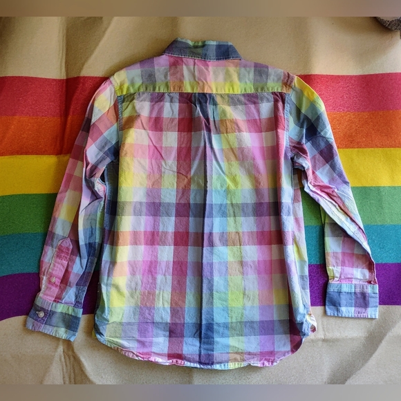 Gap Kids L10/11 Plaid Button Down - Picture 6 of 6